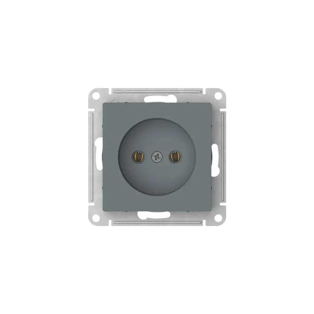 ATLASDESIGN РОЗЕТКА без заземления без шторок, 16А, мех., быстрозажим. клем., ГРИФЕЛЬ