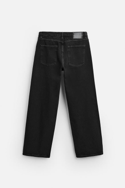 ZARA ДЖИНСЫ BAGGY FIT, ЧЕРНЫЙ