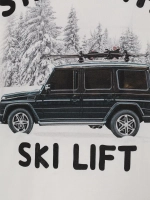 Футболка муж. Saint Barth SKI LIFT белый гелентваген