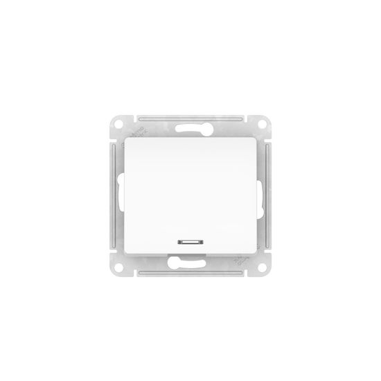 Выключатель 1-кл. Glossa (сх. 1а) 10AX с подсветкой быстрозажим. клем. механизм бел. SE GSL000113S