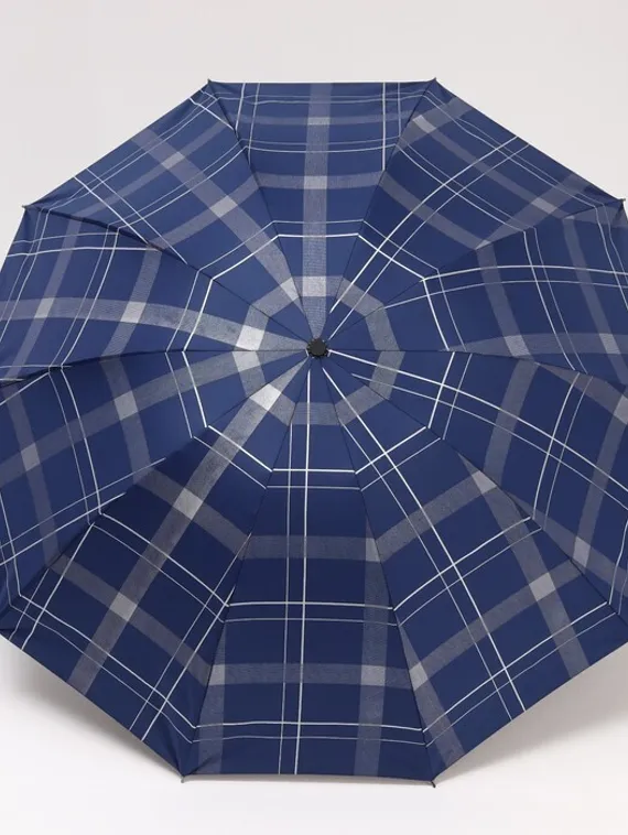 Зонт механический «Клетка», 4 сложения, 10 спиц, R = 53 см, цвет МИКС