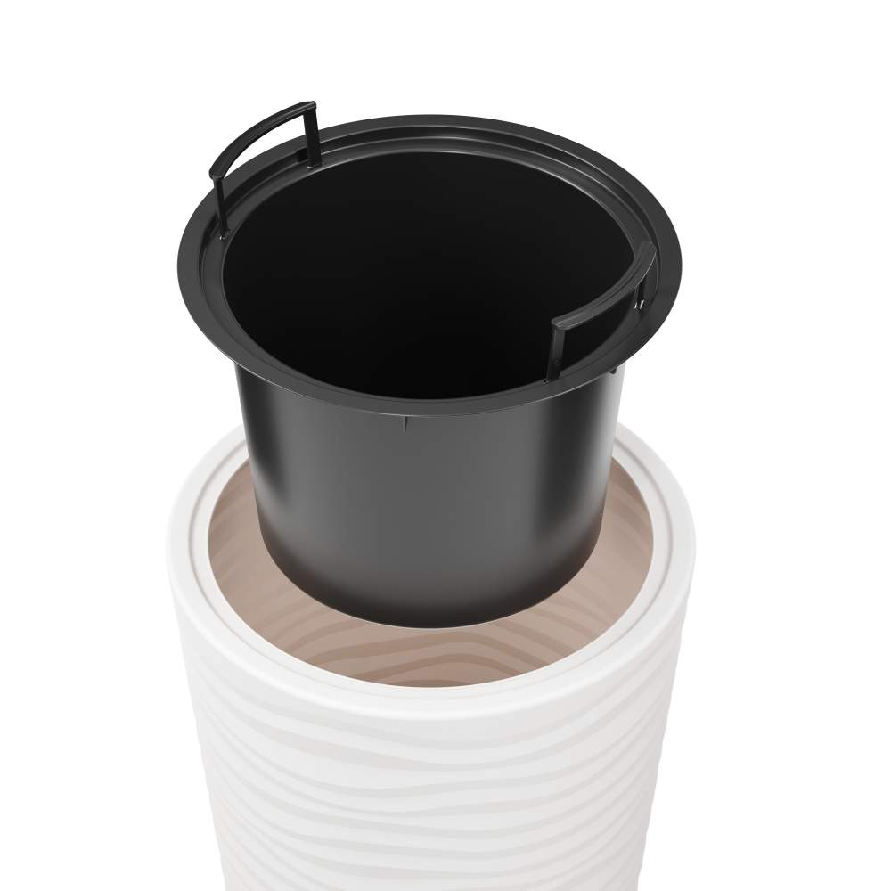 Кашпо Оазис 25л со вставкой 5л, белый