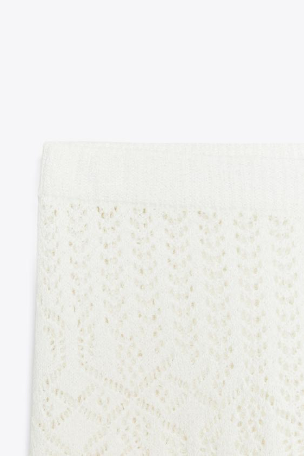 ZARA ШОРТЫ С ПЕРФОРАЦИЕЙ, ЭКРЮ