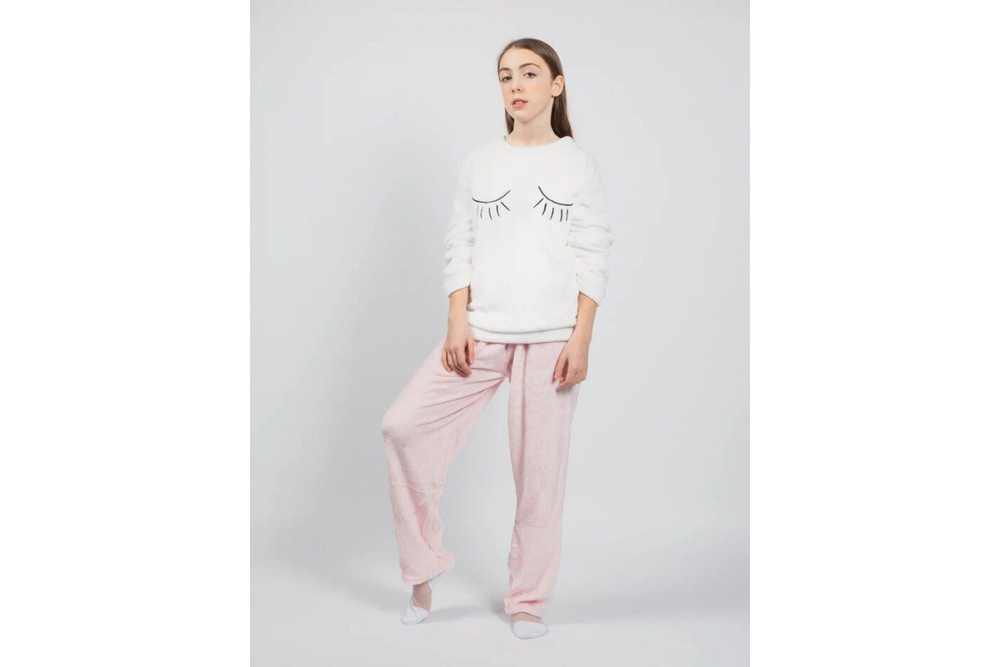 Пижама FunFur Реснички Белый XL