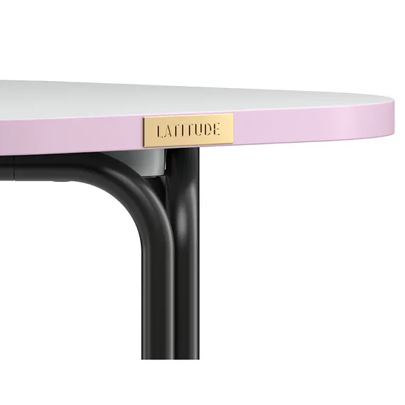 Столик кофейный ror, 50х50 см, черный/серый/розовый