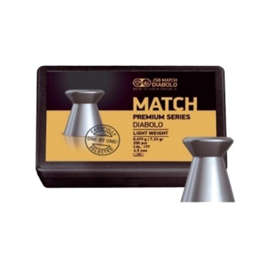 Пули JSB Match Premium Light 4,5 мм 0,475 г 200 шт
