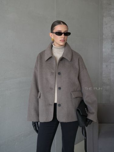 Пальто-пиджак с утепленным жилетом в цвете капучино