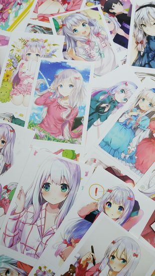 Набор открыток, карточек и наклеек "Эроманга-сэнсэй / Eromanga-sensei", 188 предметов