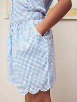 Шорты для девочки Next Q77-076, Голубой, Белый