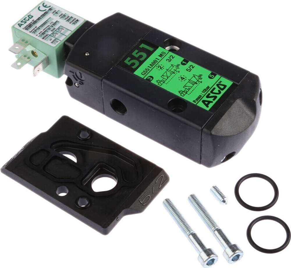 Клапан соленоидный Emerson ASCO серия G551 двухкатушечный G551A002MS