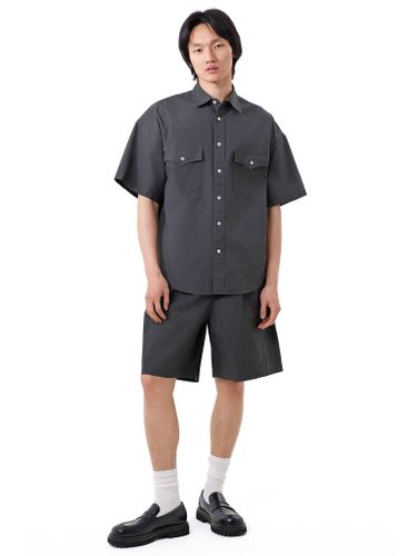 Серый хлопковый костюм Senseera с шортами