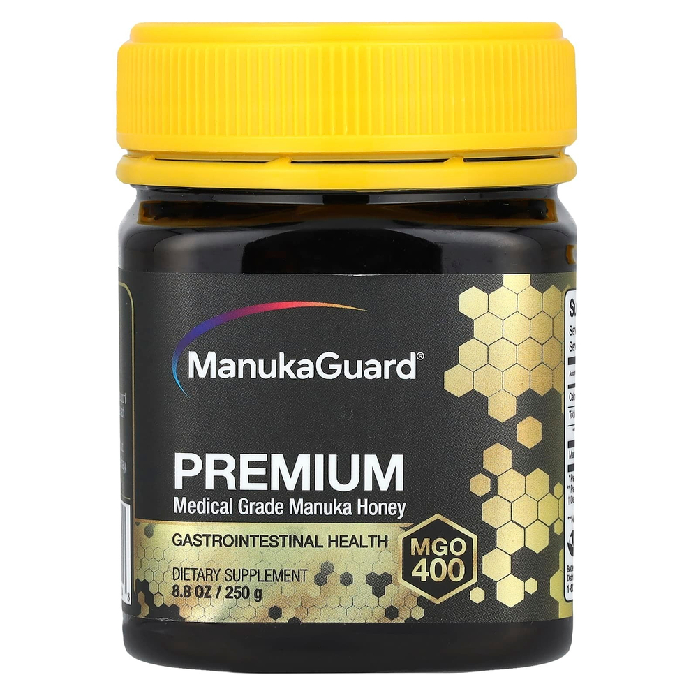 ManukaGuard, Мед манука высшего качества медицинского назначения, MGO 400, 250 г (8,8 унции)