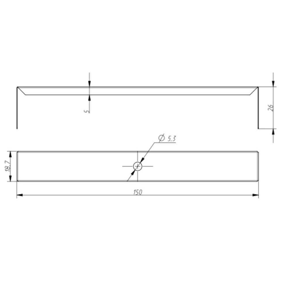 Скоба для светильника ЭРА SML-AC-BKT для светильников SML для реечных потолков | Светильники линейные для ритейла