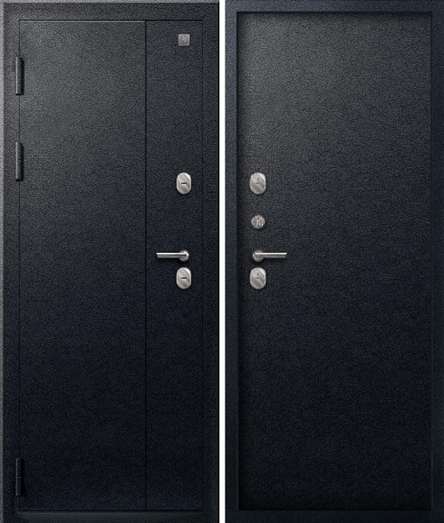 Входная дверь SEZAM Термо Т-111 Чёрный муар - Чёрный муар