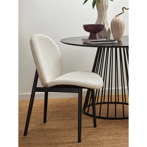 Стул Bente, молочно-белое букле