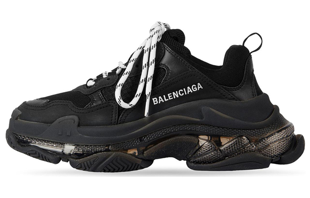 Balenciaga Balenciaga Triple S Mesh Retro low-cut daddy shoes women's Black