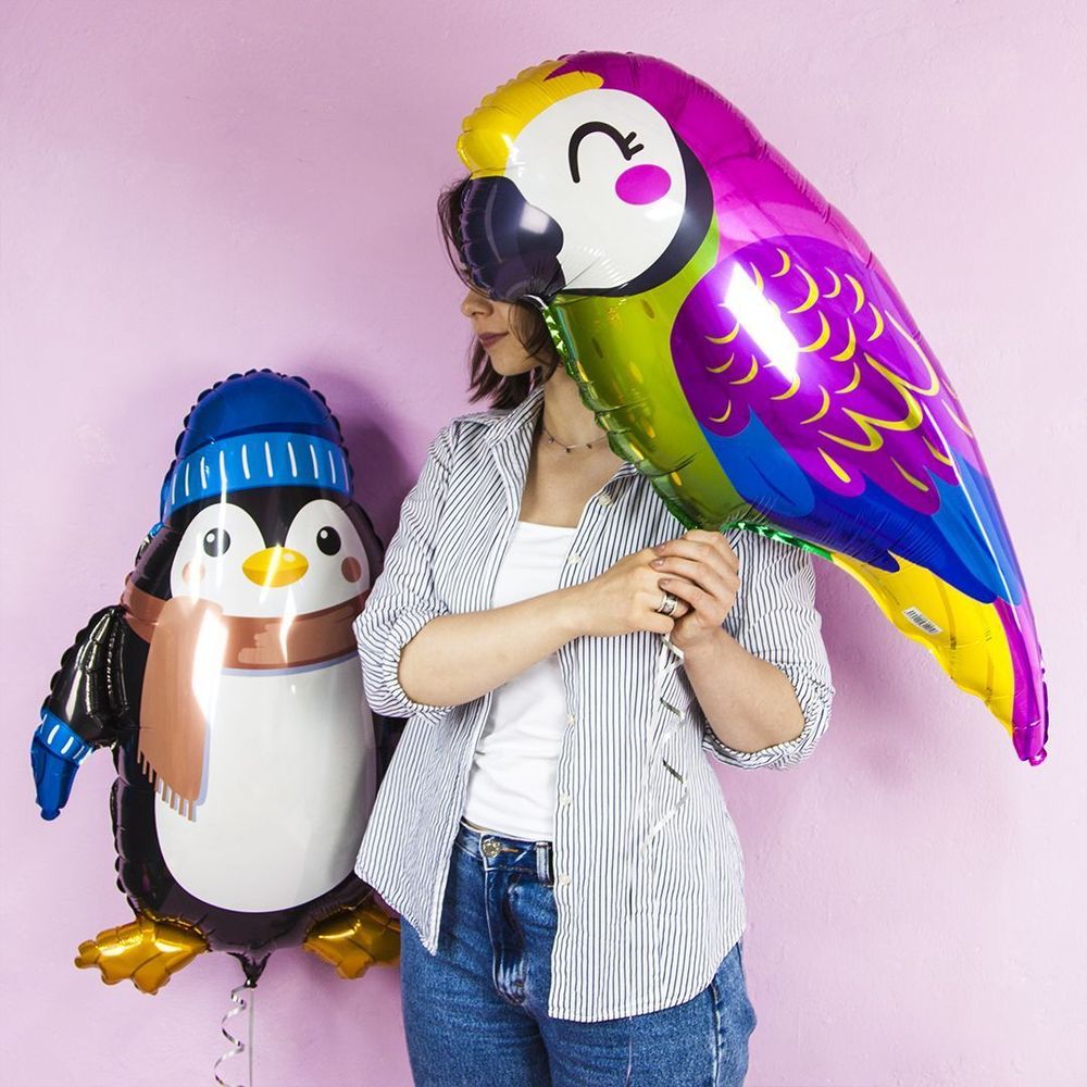 Шар (35"/89 см) Фигура, Супер попугай