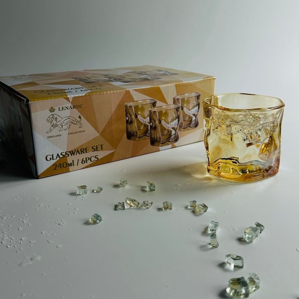 Lenardi 200-039 Набор из 6 стаканов 240мл в под.уп.(х8)Стекло