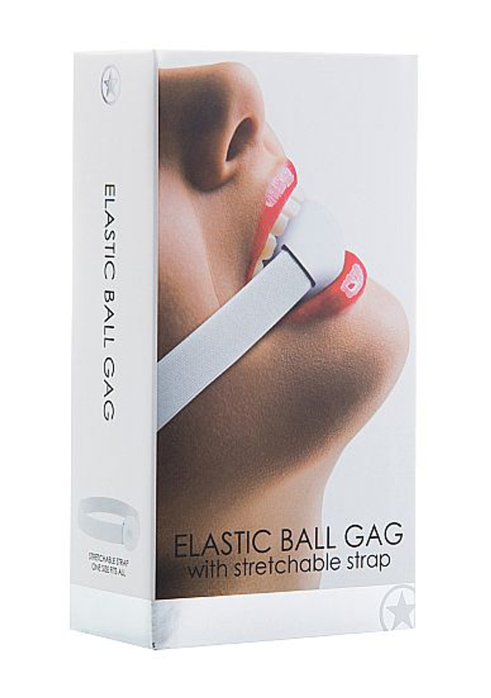 Кляп Elastic Ball White (Цвет: белый)