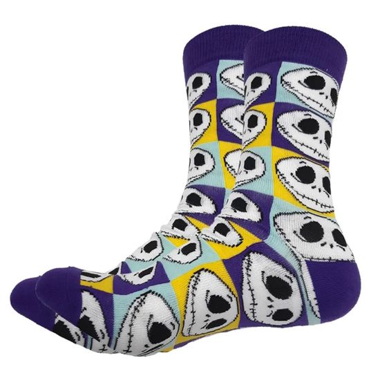 Носки Кошмар перед Рождеством Джек Скеллингтон, р-р 36-42 (фиолетовый)