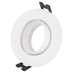 Светильник встраиваемый декоративный ЭРА KL92 WH под лампу MR16 GU5.3 белый пластиковый