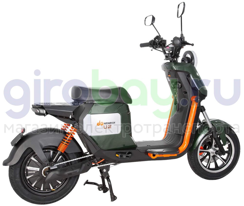 Электроскутер WENBOX U2 1500W (60V/45Ah) - Зелёный фото №8
