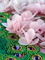 Принт-С12 Ткань с нанесенной авторской схемой Павлин на цветущей сакуре (+инструкция)