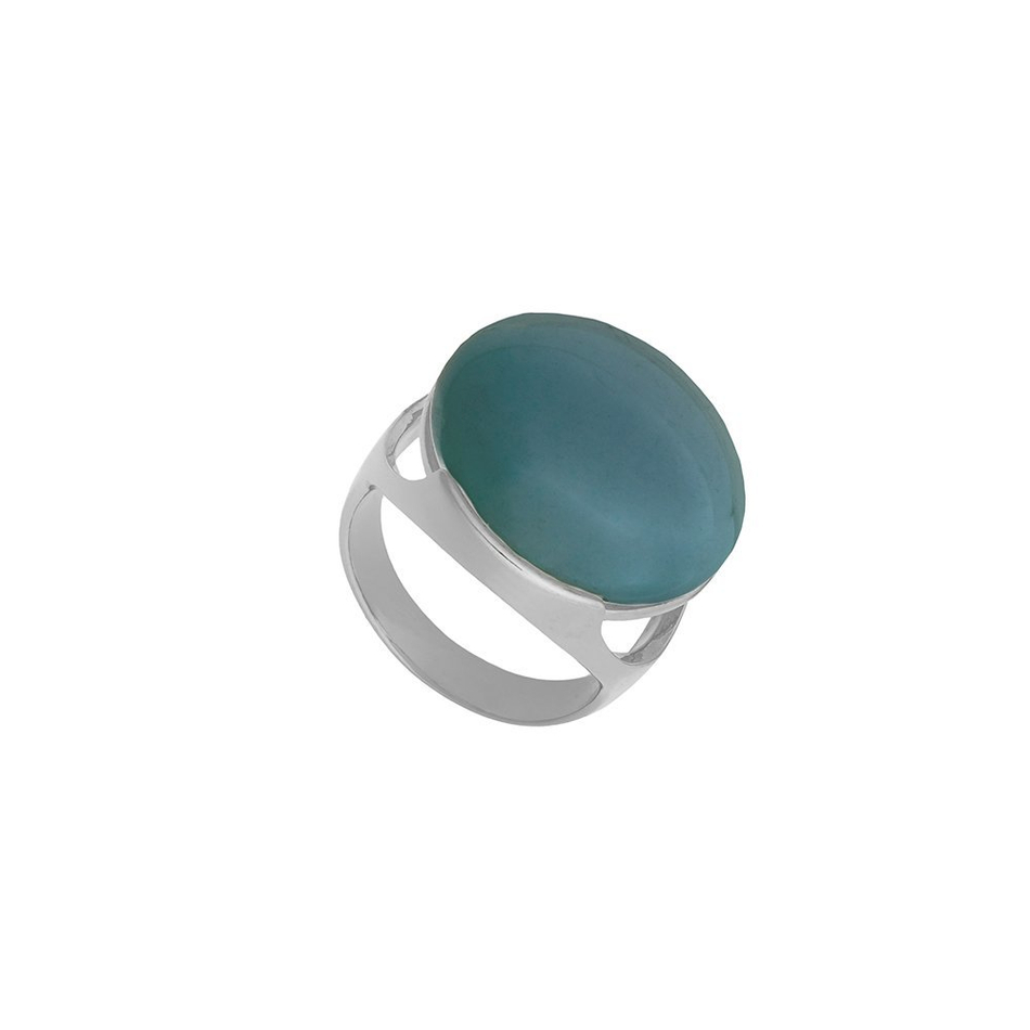 Кольцо Possebon Pearl Green Agate 18.5 мм K1977.17/18.5 G/S