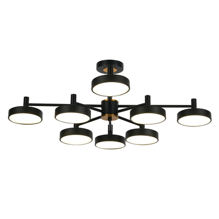 Светодиодный светильник на штанге 96Вт, 7680Лм, 4500К, Ra>80, металл/пластик, черный