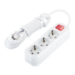 Удлинитель MAKEL MGP 213 3гнезда 3 метра с заземляющими контактами с выключателем 84142