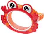 Маска для плавания детская Intex 55915 Fun Masks Краб / Очки маска для ныряния Крабик в бассейн и море Интекс 3-8 лет