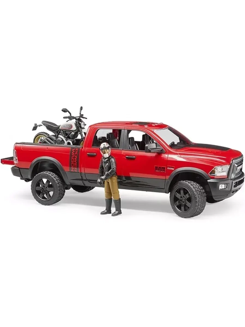 Джип Dodge RAM 2500 с мотоциклом Ducati Bruder 02502