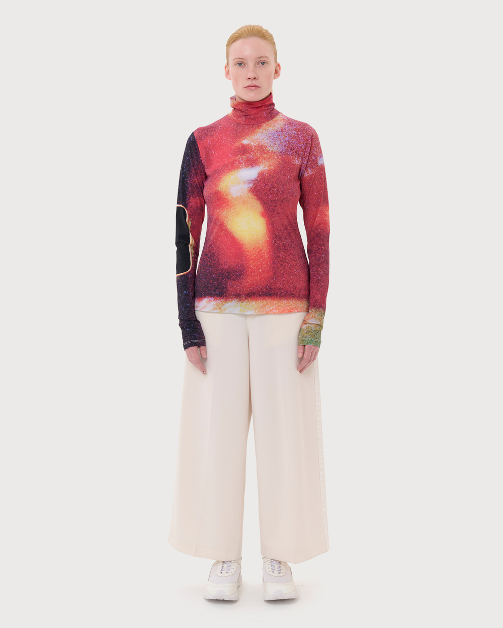 MM6 MAISON MARGIELA ТОП С ДЛИННЫМ РУКАВОМ С ПРИНТОМ