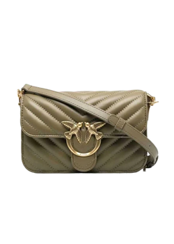 MINI LOVE BAG BELL CHEVRON - olive green