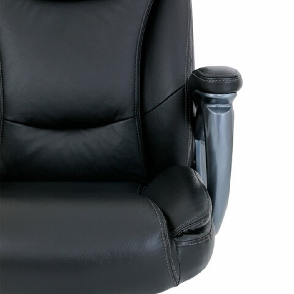 Кресло BRABIX PREMIUM "Gladiator EX-552", натуральная кожа, черное, 532939