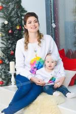 СВИТШОТ ЖЕНСКИЙ ФЛИС, 300 гр, белый, W-301 48 (L)