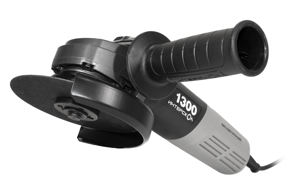 Профессиональная угловая шлифовальная машина ИНТЕРСКОЛ УШМВ-125/1300Э с бесщеточным (вентильным) электродвигателем