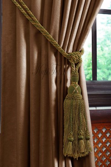 Mild (коричневый). Готовые шторы