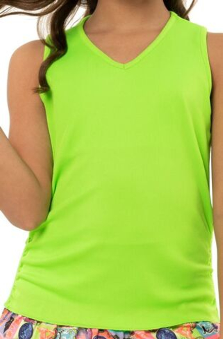 Футболка для девочки Lucky in Love Girls Rockin Rococo Lightweight Rib Tank - lime