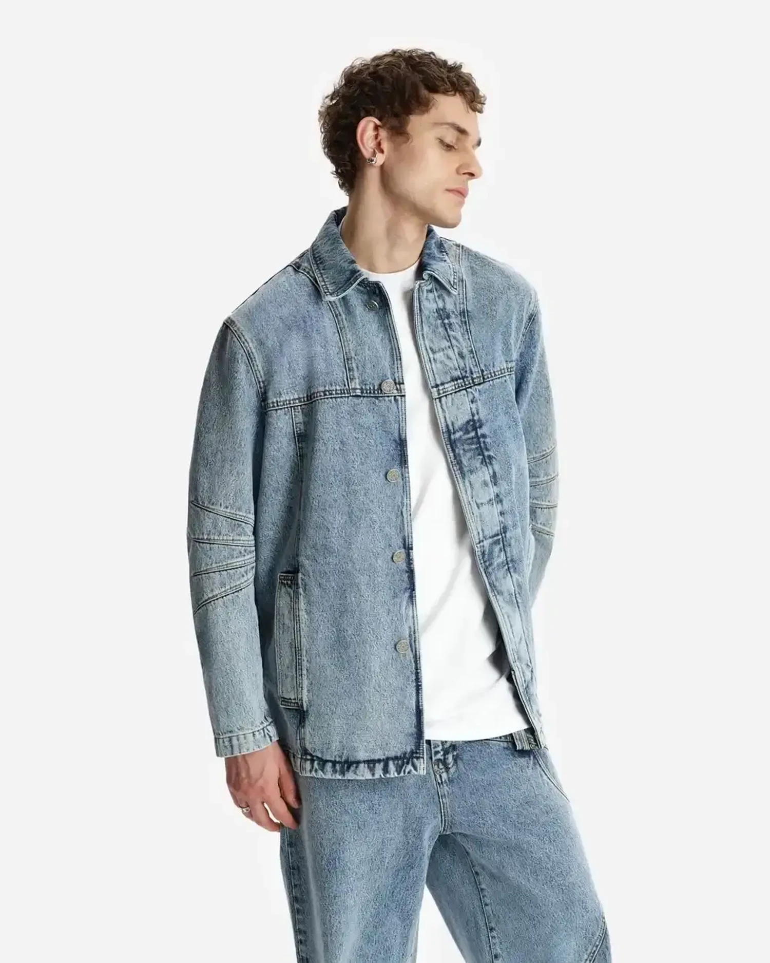 Куртка-рубашка из денима