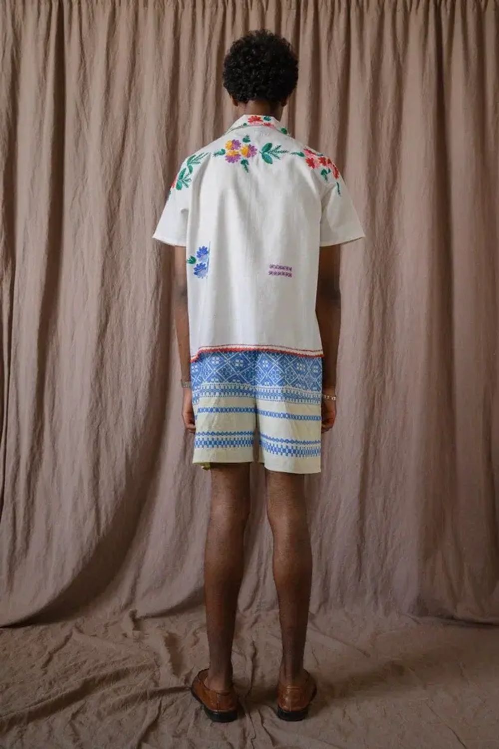 Рубашка Soeurs с Домашней Ручной Вышивкой 2 белая