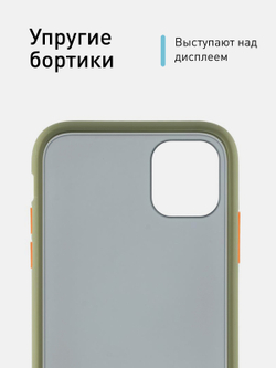 Чехол ROSCO для Apple iPhone 11 оптом (арт. IP11-ST-TPU-GREEN-ORANGE)