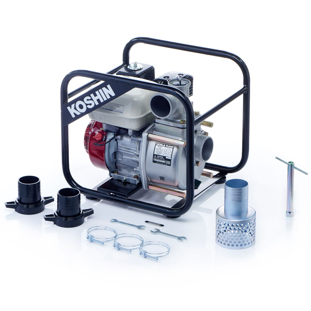 Бензиновая мотопомпа для средне-загрязненной воды Koshin STH-80X