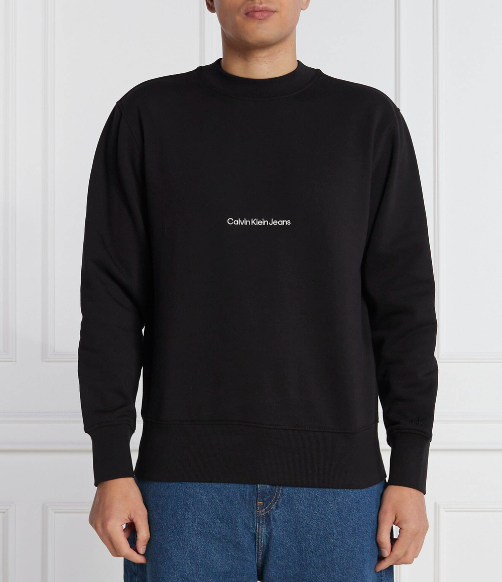 Худи INSTITUTIONAL CREW NECK CALVIN KLEIN JEANS - черный(J30J324116)