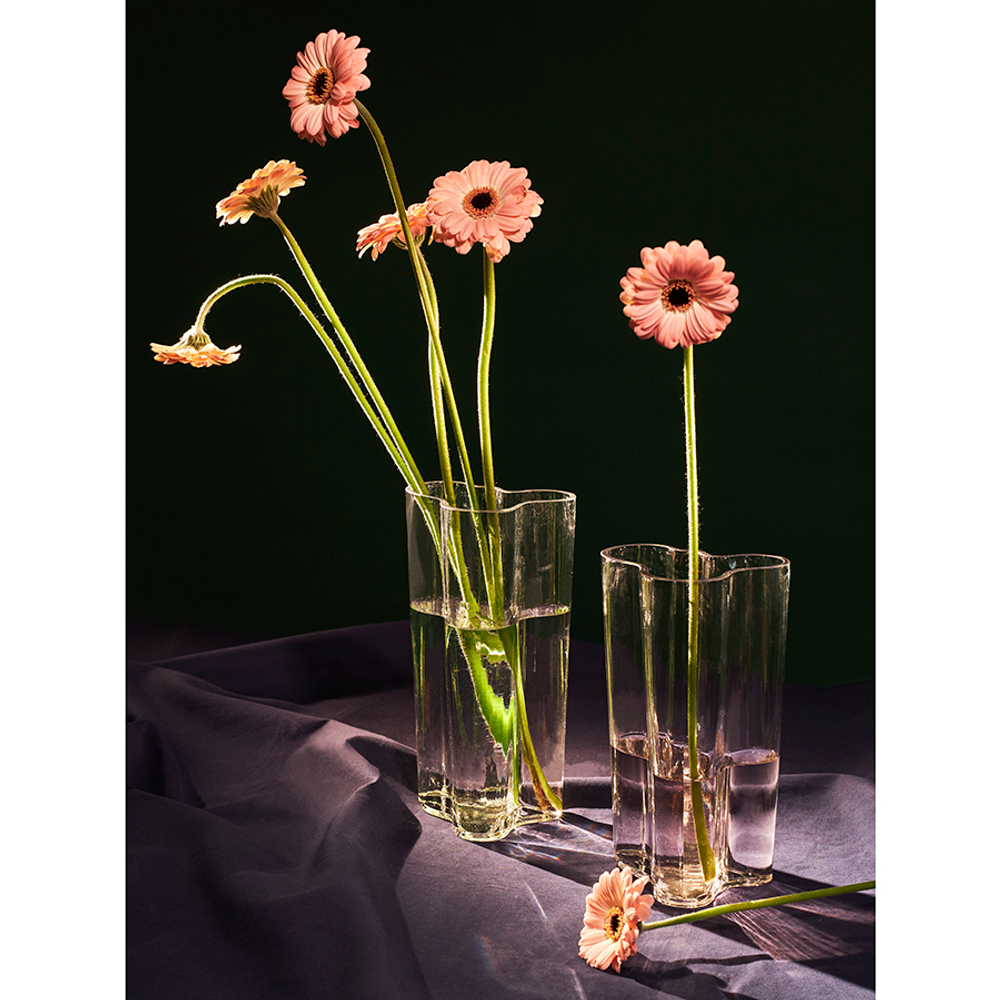 Ваза swell, 25,5 см, прозрачная