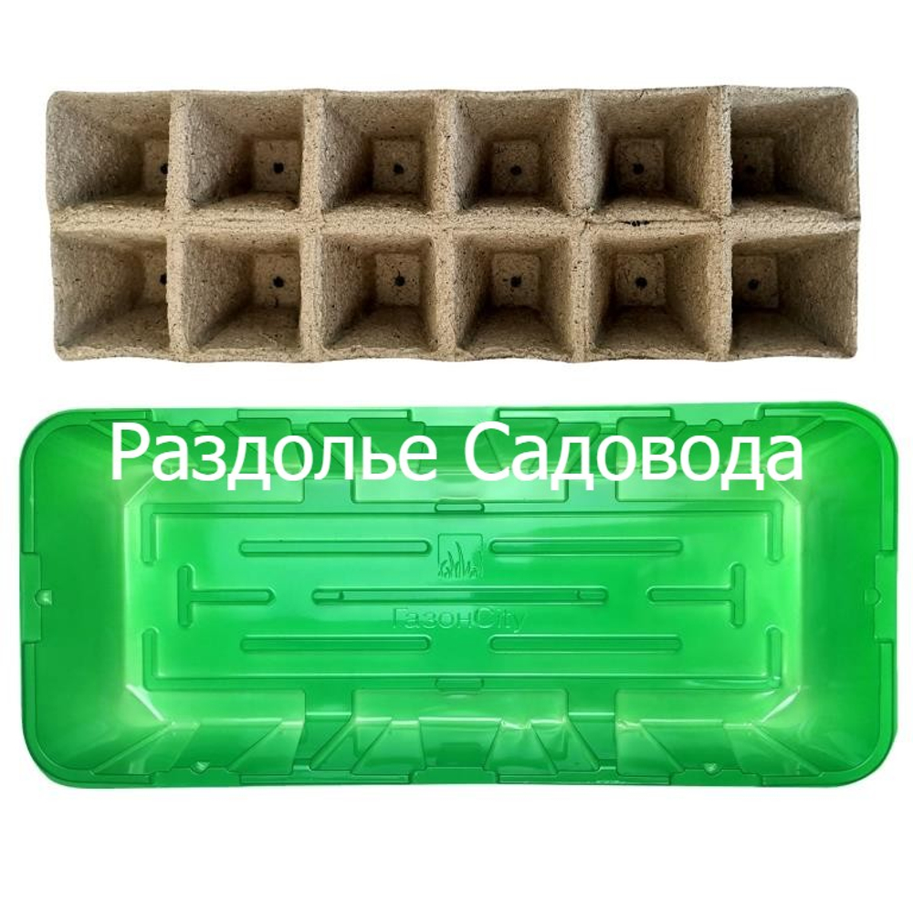 Мини-парник с торфяными горшочками