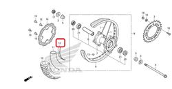 42713-KZZ-901, FLAP, TIRE (IRC). Flap 18" (CRF, KLX)