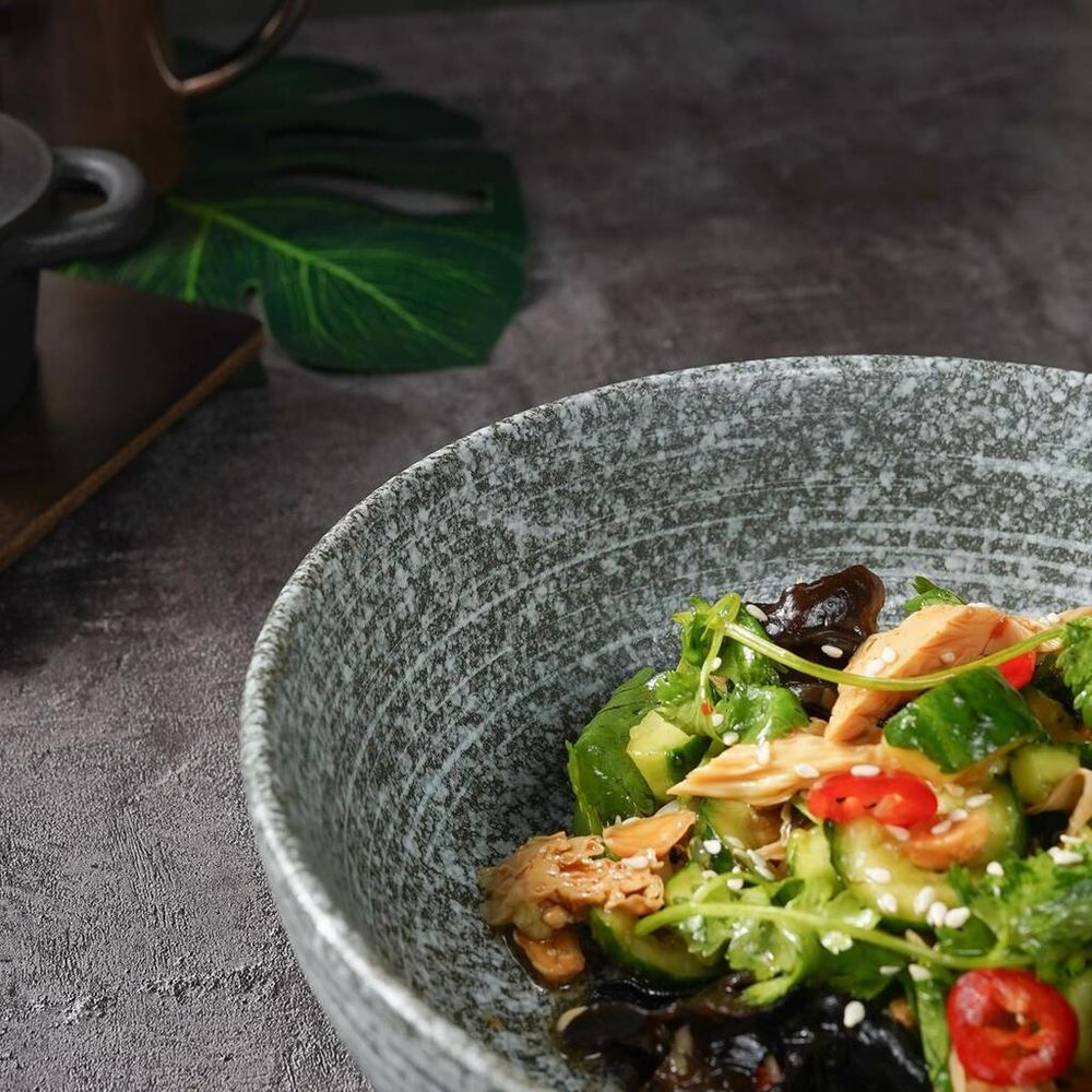 Салатник 900 мл d 20 см h5,4 см глазурь Glossy Stone Untouched Taiga P.L. Proff Cuisine [1]