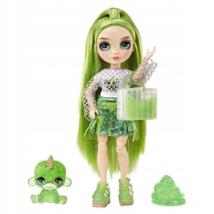 Кукла Rainbow High CLASSIC - Модная кукла Shiny Jade Hunter (Зеленая) + питомец - Рейнбоу Хай 120193