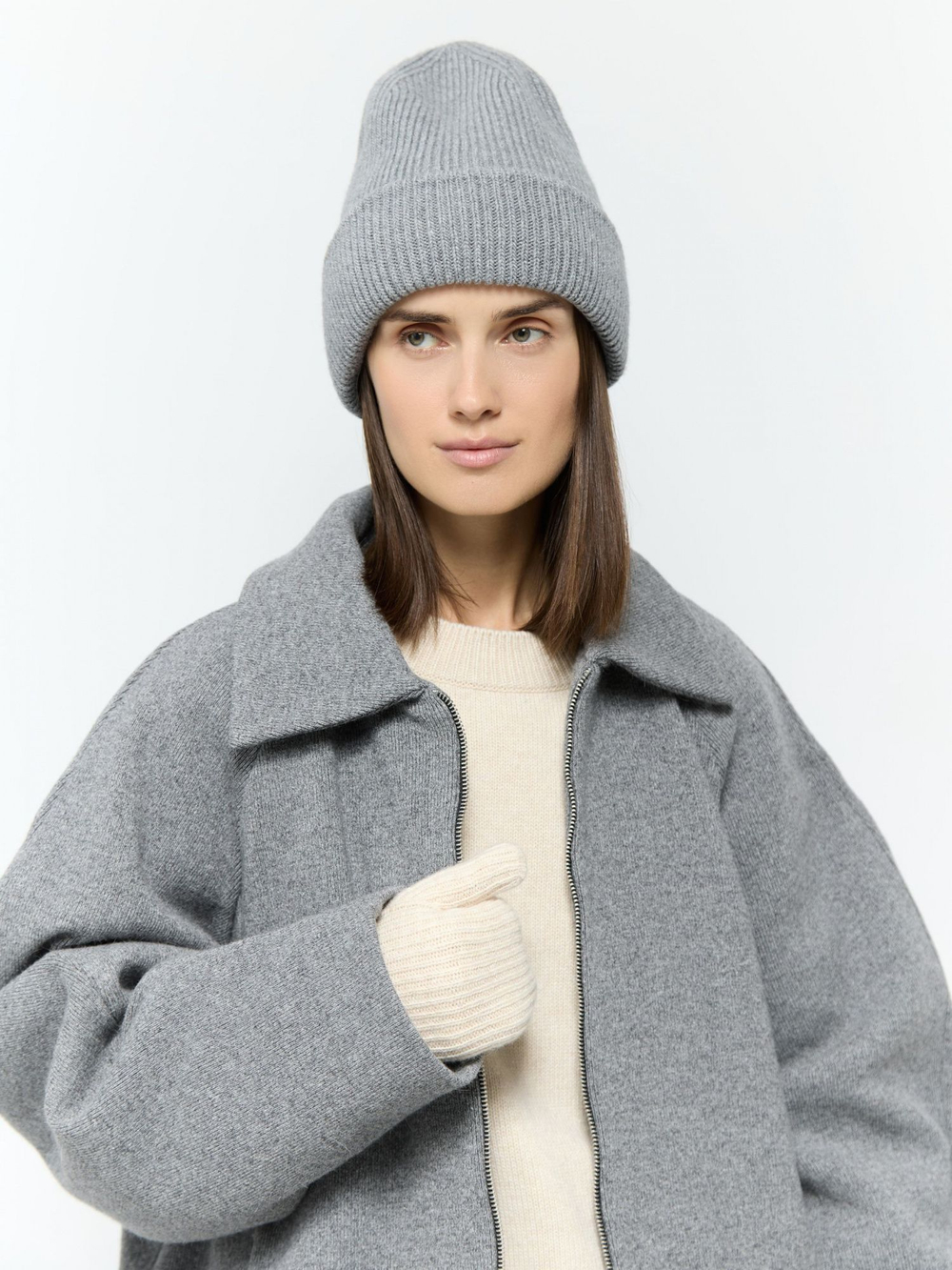 Шапка бойфренда из смесового кашемира
